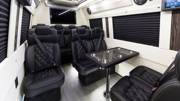 10 passenger sprinter van interior vista