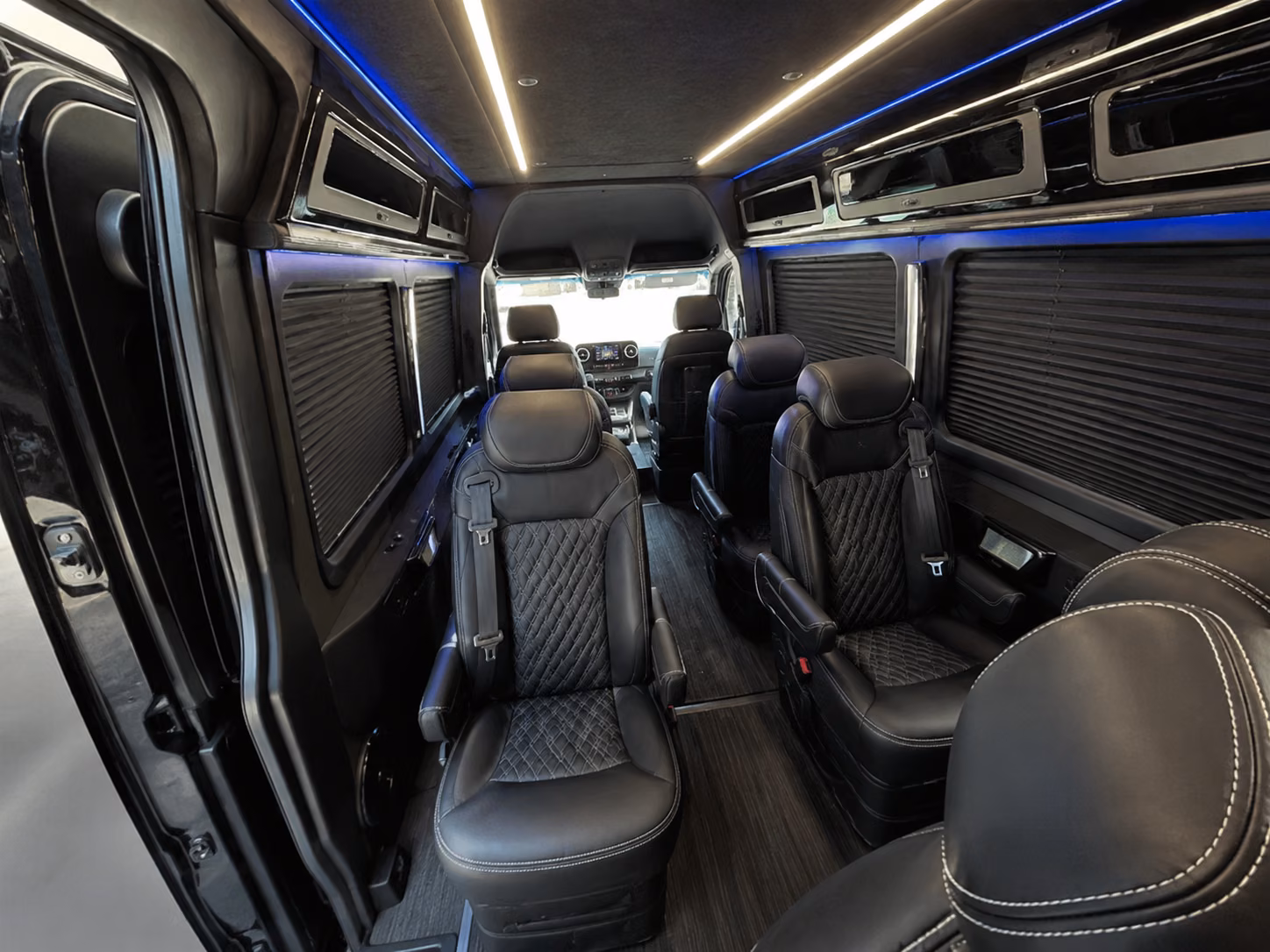 san diego 18 passenger sprinter van inside