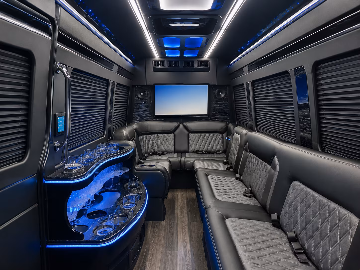 san diego sprinter limousine inside